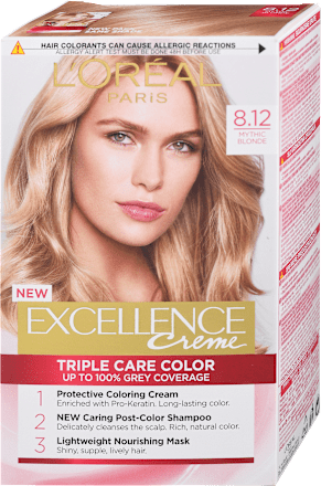 Barva za lase 8.12 Mythic Blonde  L'ORÉAL PARiS EXCELLENCE Creme