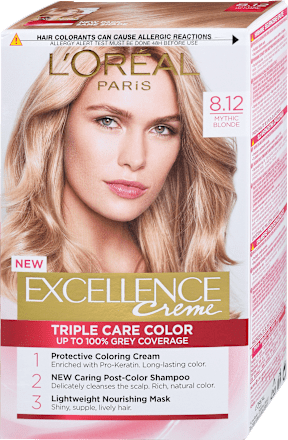 Barva za lase 8.12 Mythic Blonde  L'ORÉAL PARiS EXCELLENCE Creme