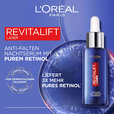 Anti Falten Nachtserum Revitalift Laser mit Retinol L'ORÉAL PARiS