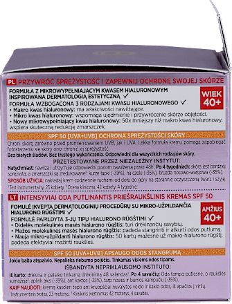 Revitalift Filler Intensywnie Wypełniający Krem Anti-Age na Dzień SPF 50  L'ORÉAL PARiS