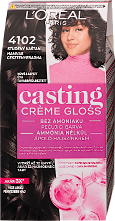 Hajszínező, jeges csokoládé 410 L'ORÉAL PARiS CASTING Crème Gloss