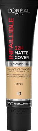Foundation Infaillible 32H Matte Cover 200 Sable Dore/Golden Sand L'ORÉAL PARiS