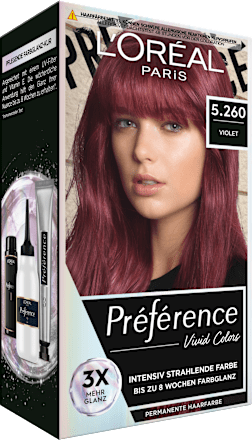 Haarfarbe Vivid Colors 5.260 Violet L'ORÉAL PARiS PRÉFÉRENCE