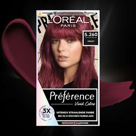 Haarfarbe Vivid Colors 5.260 Violet L'ORÉAL PARiS PRÉFÉRENCE