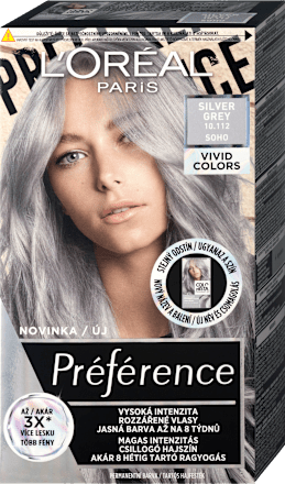 VIVID COLORS barva na vlasy 10.112 silver grey L'ORÉAL PARiS PRÉFÉRENCE