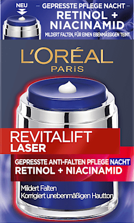 Anti Falten Nachtcreme Revitalift Laser Retinol + Niacinamid L'ORÉAL PARiS REVITALIFT