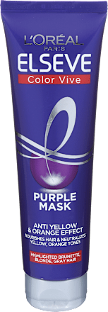 Color Vive - ljubičasta maska za kosu protiv žutih i narandžastih tonova L'ORÉAL PARiS ELSEVE