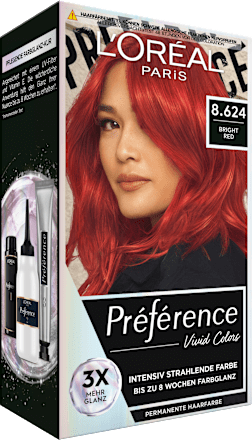 Haarfarbe Vivid Colors 8.624 Bright Red L'ORÉAL PARiS PRÉFÉRENCE
