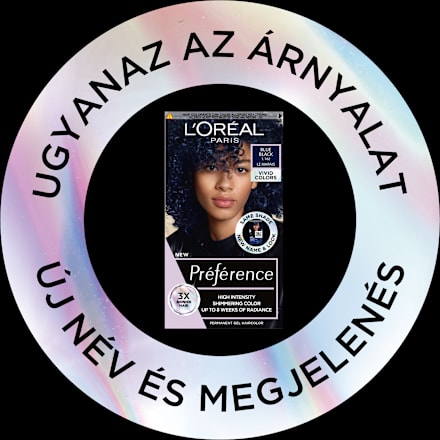 Tartós hajfesték, blue black 1.102 L'ORÉAL PARiS PRÉFÉRENCE