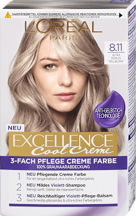 Boja za kosu – 8.11 Ultra Ash Light Blonde L'ORÉAL PARiS EXCELLENCE Creme