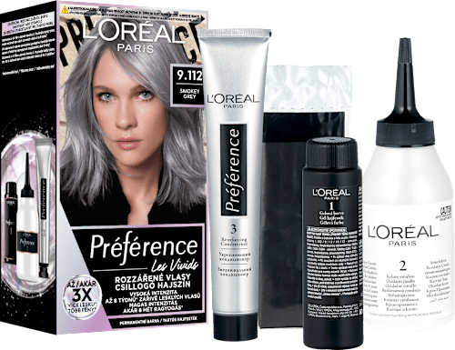 Tartós hajfesték, smokey grey 9.112 L'ORÉAL PARiS PRÉFÉRENCE
