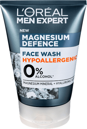 Čistiaci pleťový gél Magnesium Defence Hypoallergenic L'ORÉAL PARiS MEN EXPERT