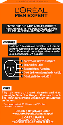 Feuchtigkeitscreme Hydra Energy 24h L'ORÉAL PARiS MEN EXPERT