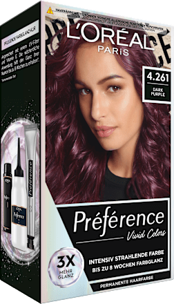 Haarfarbe Vivid Colors 4.261 Dark Purple L'ORÉAL PARiS PRÉFÉRENCE