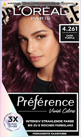 Haarfarbe Vivid Colors 4.261 Dark Purple L'ORÉAL PARiS PRÉFÉRENCE