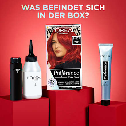 Haarfarbe Vivid Colors 8.624 Bright Red L'ORÉAL PARiS PRÉFÉRENCE