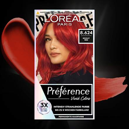 Haarfarbe Vivid Colors 8.624 Bright Red L'ORÉAL PARiS PRÉFÉRENCE