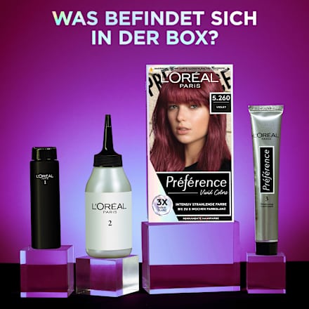 Haarfarbe Vivid Colors 5.260 Violet L'ORÉAL PARiS PRÉFÉRENCE