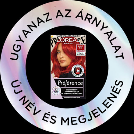 Tartós hajfesték, bright red 8.624 L'ORÉAL PARiS PRÉFÉRENCE