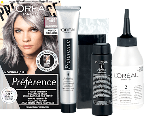 VIVID COLORS barva na vlasy 9.112 smokey grey L'ORÉAL PARiS PRÉFÉRENCE