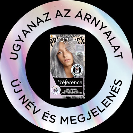 Tartós hajfesték, silver grey 10.112 L'ORÉAL PARiS PRÉFÉRENCE