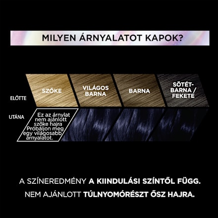 Tartós hajfesték, blue black 1.102 L'ORÉAL PARiS PRÉFÉRENCE