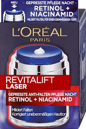 Anti Falten Nachtcreme Revitalift Laser Retinol + Niacinamid L'ORÉAL PARiS REVITALIFT