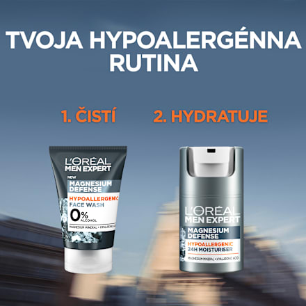 Čistiaci pleťový gél Magnesium Defence Hypoallergenic L'ORÉAL PARiS MEN EXPERT