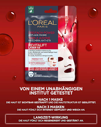 Tuchmaske Anti Age Dreifach-Power L'ORÉAL PARiS