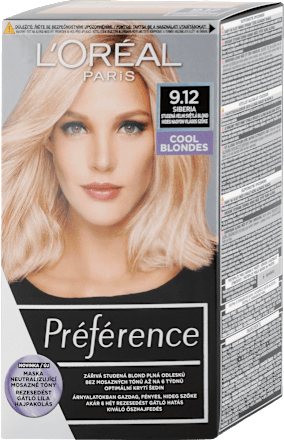 Farba na vlasy - 9.12 Cool Blondes veľmi veľmi popolavo béžová blond L'ORÉAL PARiS PRÉFÉRENCE