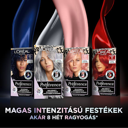 Tartós hajfesték, bright red 8.624 L'ORÉAL PARiS PRÉFÉRENCE