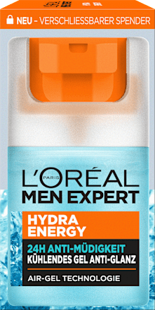 Hydra Energy 24H Anti-Müdigkeit Kühlendes Gel Anti-Glanz L'ORÉAL PARiS MEN EXPERT