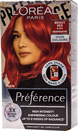 Vopsea permanentă 8.624 bright red L'ORÉAL PARiS PRÉFÉRENCE