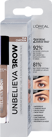 UNBELIEVA BROW gel za obrve - 104 Chatain L'ORÉAL PARiS