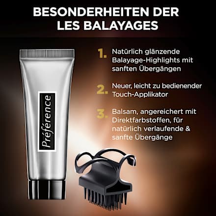 Les Balayage Haarfarbe Highlight für Dunkelblondes bis Hellbraunes Haar L'ORÉAL PARiS PRÉFÉRENCE