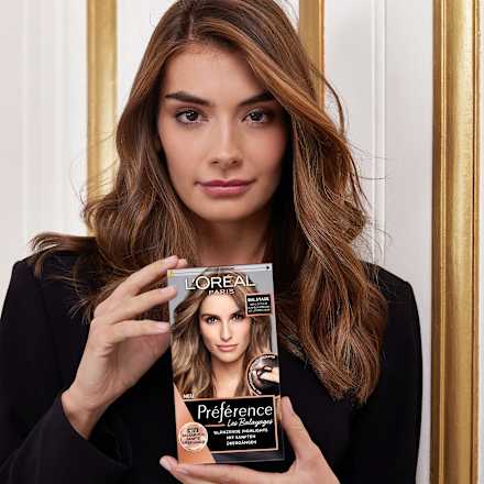 Les Balayage Haarfarbe Highlight für Dunkelblondes bis Hellbraunes Haar L'ORÉAL PARiS PRÉFÉRENCE