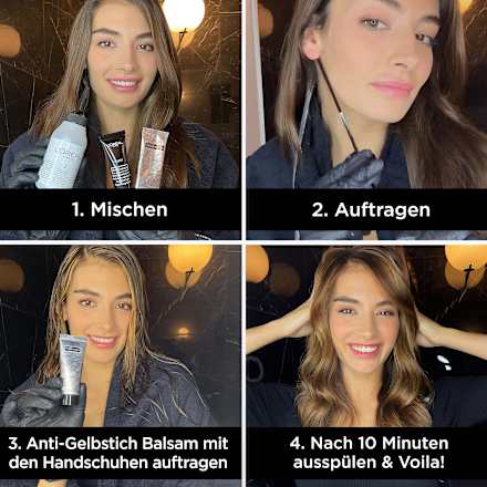 Les Balayage Haarfarbe Highlight für Dunkelblondes bis Hellbraunes Haar L'ORÉAL PARiS PRÉFÉRENCE