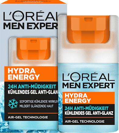 Hydra Energy 24H Anti-Müdigkeit Kühlendes Gel Anti-Glanz L'ORÉAL PARiS MEN EXPERT