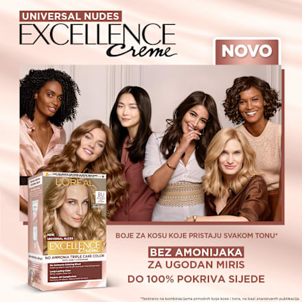 Boja za kosu Universal Nudes – 4U Universal Brown L'ORÉAL PARiS EXCELLENCE Creme