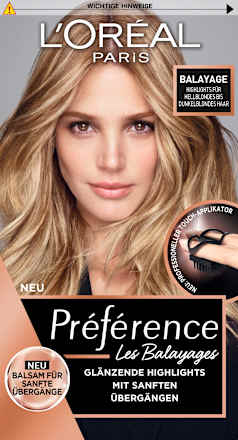 Balayage Strähnchen-Set für hellblondes bis dunkelblondes Haar L'ORÉAL PARiS PRÉFÉRENCE