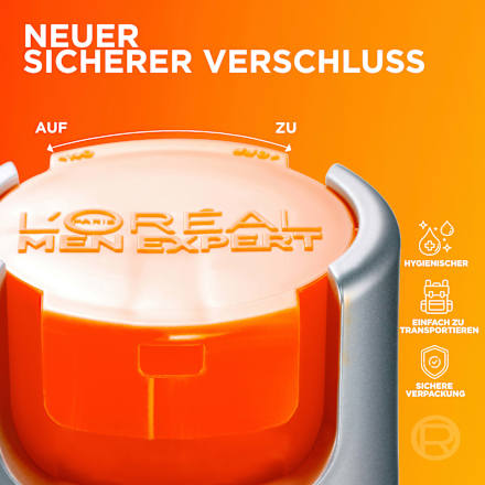 Gesichtscreme Hydra Energy, Feuchtigkeitspflege mit Vitamin C, 24h Anti-Müdigkeit LSF 15 L'ORÉAL PARiS MEN EXPERT