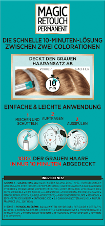 Ansatzset zur Abdeckung von grauem Haar, 7 Dunkelblond L'ORÉAL PARiS MAGIC RETOUCH