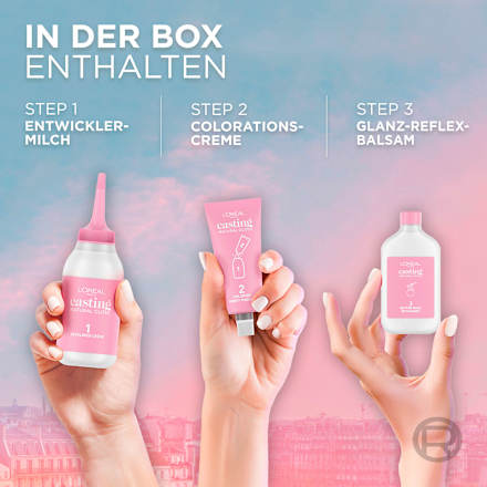 Intensivtönung Natural Gloss 523 Haselnuss Hellbraun  L'ORÉAL PARiS CASTING Crème Gloss