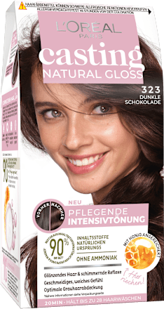 Intensivtönung Natural Gloss 323 Dunkle Schokolade  L'ORÉAL PARiS CASTING Crème Gloss