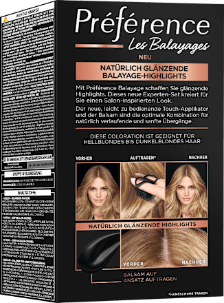 Balayage Strähnchen-Set für hellblondes bis dunkelblondes Haar L'ORÉAL PARiS PRÉFÉRENCE