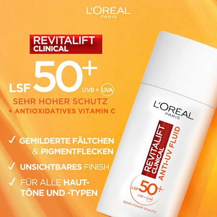 Gesichtsfluid Revitalift Clinical, Vitamin C, LSF 50+ L'ORÉAL PARiS REVITALIFT