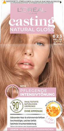 Intensivtönung Natural Gloss 823 Helles Latte-Blond  L'ORÉAL PARiS CASTING Crème Gloss