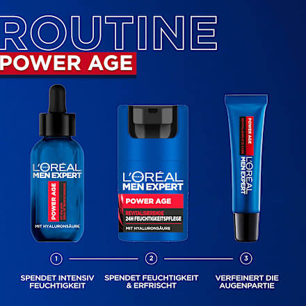 Gesichtscreme Power Age, revitalisierend mit Hyaluronsäure L'ORÉAL PARiS MEN EXPERT