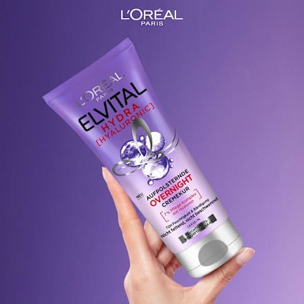 Hydra Hyaluronic Aufpolsternde Overnight Cremekur L'ORÉAL PARiS ELVITAL