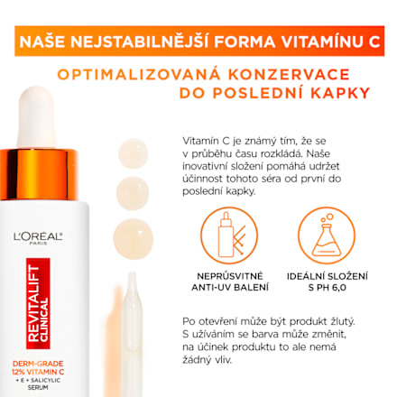 pleťové sérum Revitalift Clinical s vitamínem C L'ORÉAL PARiS REVITALIFT